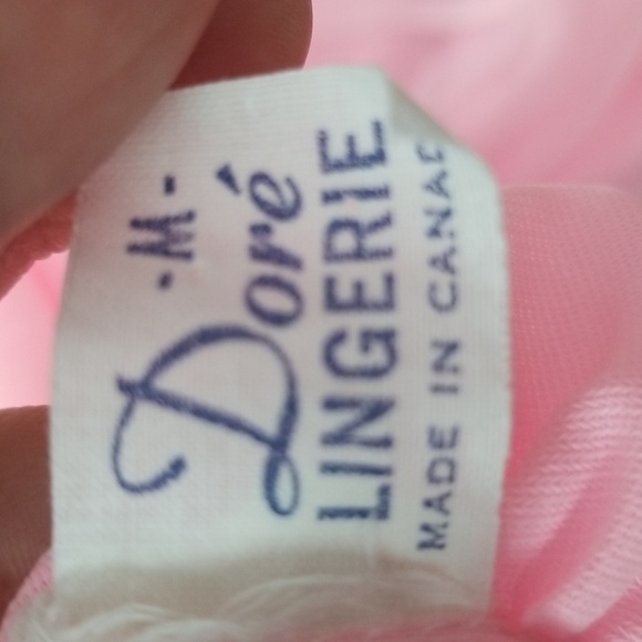 60s Pink Chiffon Baby Doll Night Gown - Picture 7 of 7